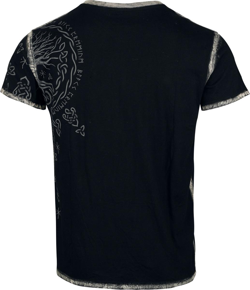 T-Shirt Manches courtes  de Black Premium by EMP - Celtic fine lines - M à XXL - pour Homme - noir - Black Premium by EMP - View 2