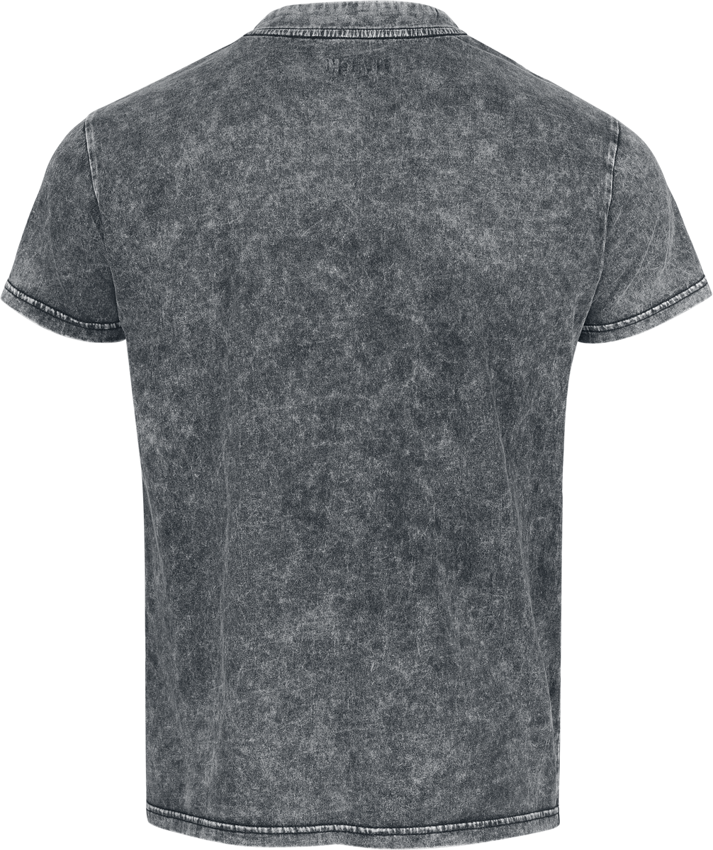 T-Shirt Manches courtes  de Black Premium by EMP - Essential - T-Shirt Lacé - M à XXL - pour Homme - noir - Black Premium by EMP - View 2