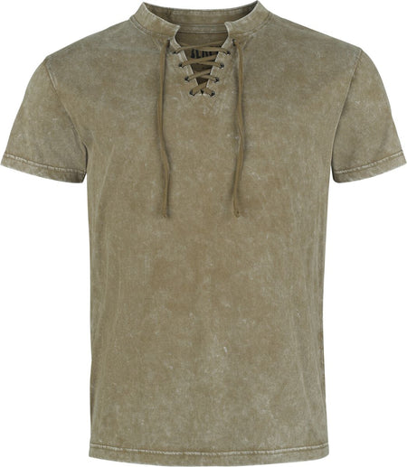 T-Shirt Manches courtes  de Black Premium by EMP - Celtic fine lines - M à XXL - pour Homme - olive - Black Premium by EMP