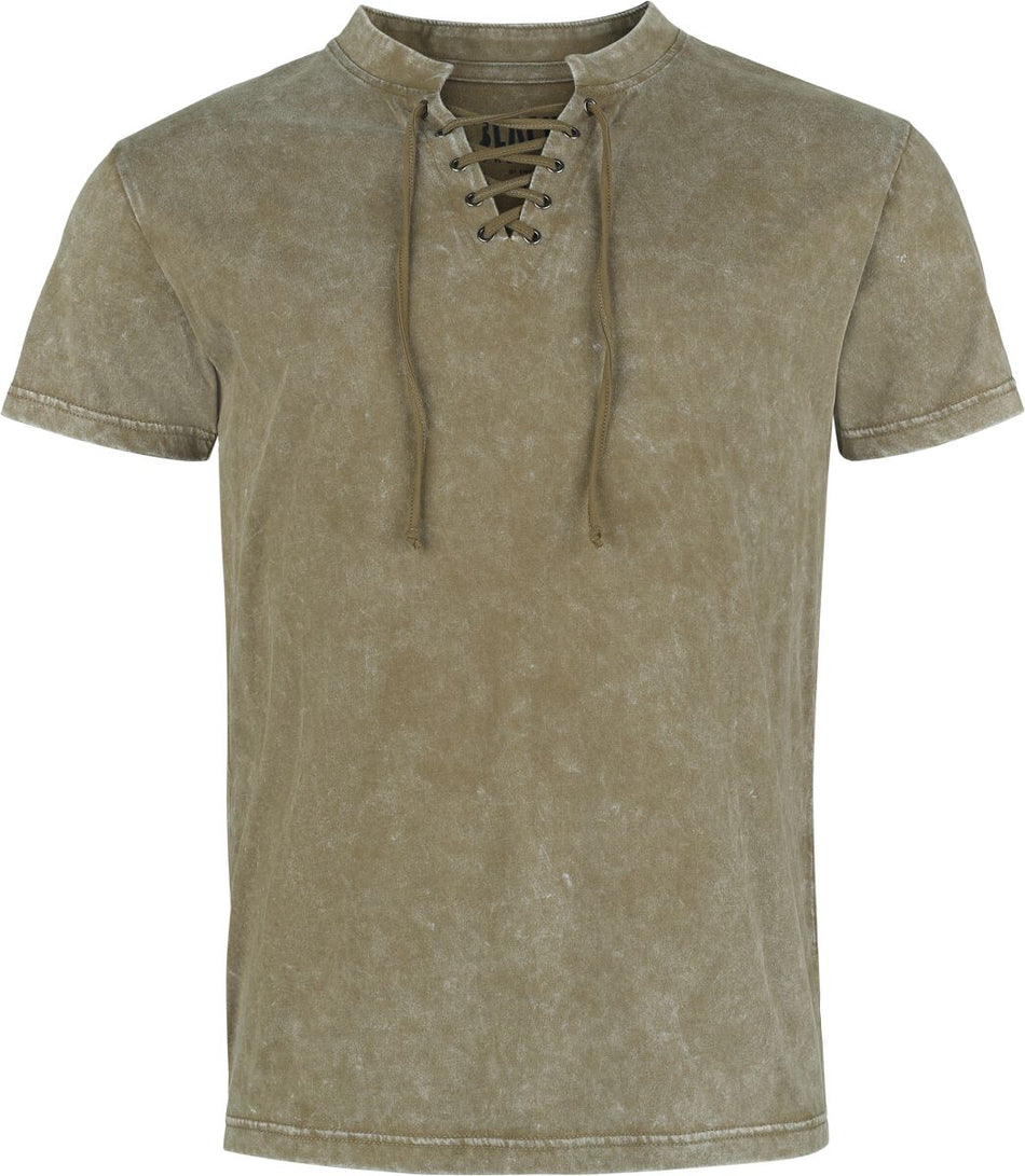 T-Shirt Manches courtes  de Black Premium by EMP - Celtic fine lines - M à XXL - pour Homme - olive - Black Premium by EMP