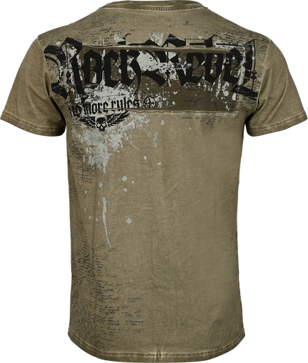 T-Shirt Manches courtes  de Rock Rebel by EMP - Skulls & Details - M à XXL - pour Homme - olive - Rock Rebel by EMP - View 2