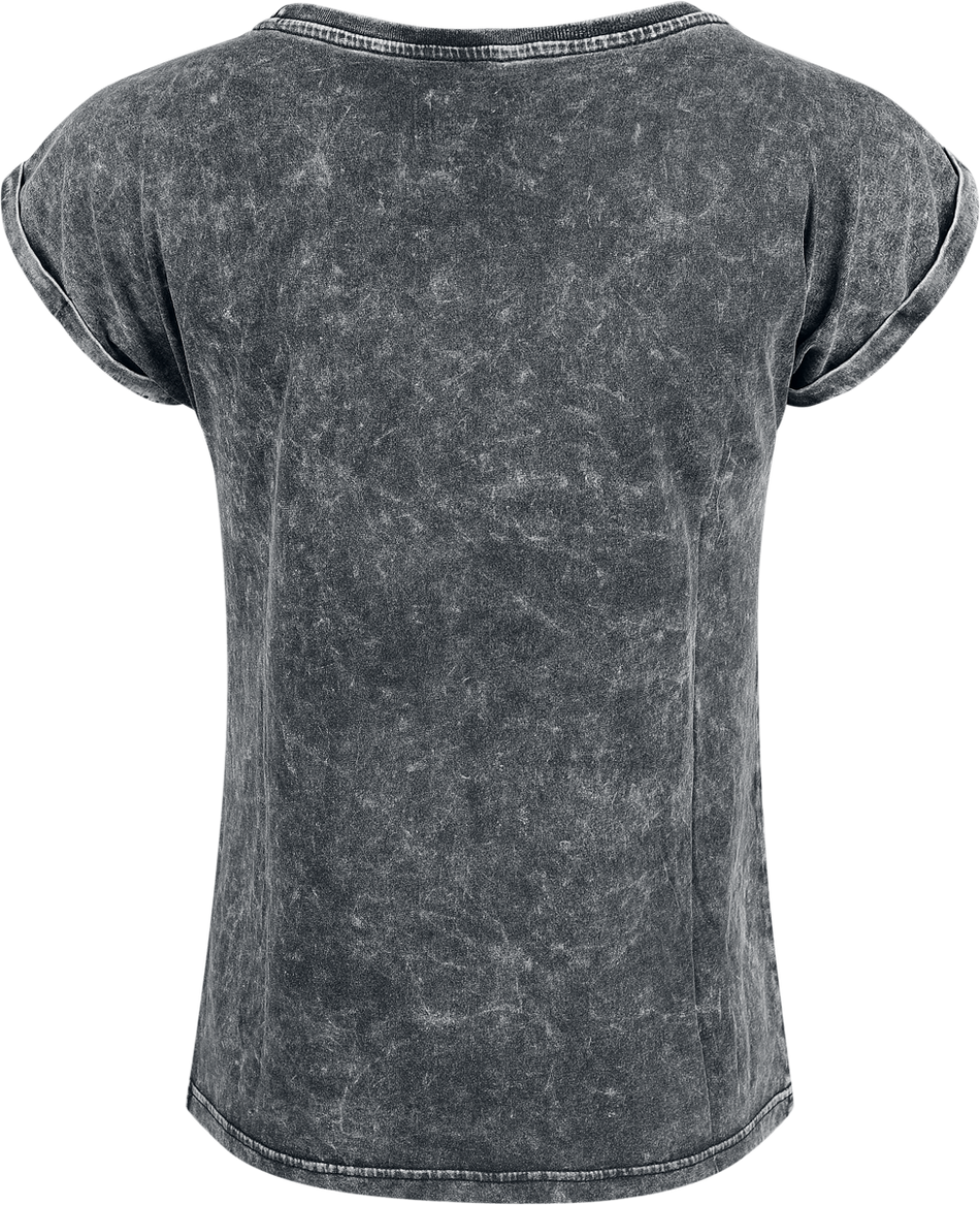 T-Shirt Manches courtes  de RED by EMP - Étoiles - T-Shirt Fille - S à XXL - pour Femme - gris - RED by EMP - View 2