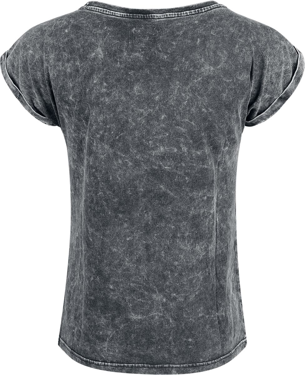 T-Shirt Manches courtes  de RED by EMP - Étoiles - T-Shirt Fille - S à XXL - pour Femme - gris - RED by EMP - View 2