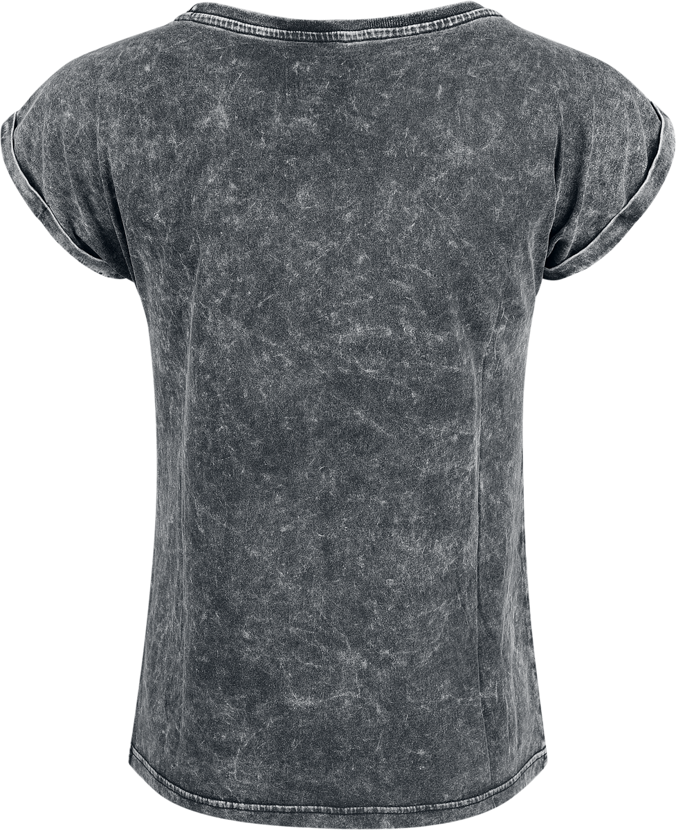 T-Shirt Manches courtes  de RED by EMP - Étoiles - T-Shirt Fille - S à XXL - pour Femme - gris - RED by EMP - View 2