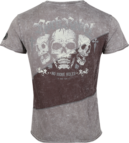 T-Shirt Manches courtes  de Rock Rebel by EMP - Skulls & Details - M à XXL - pour Homme - gris - Rock Rebel by EMP - View 2