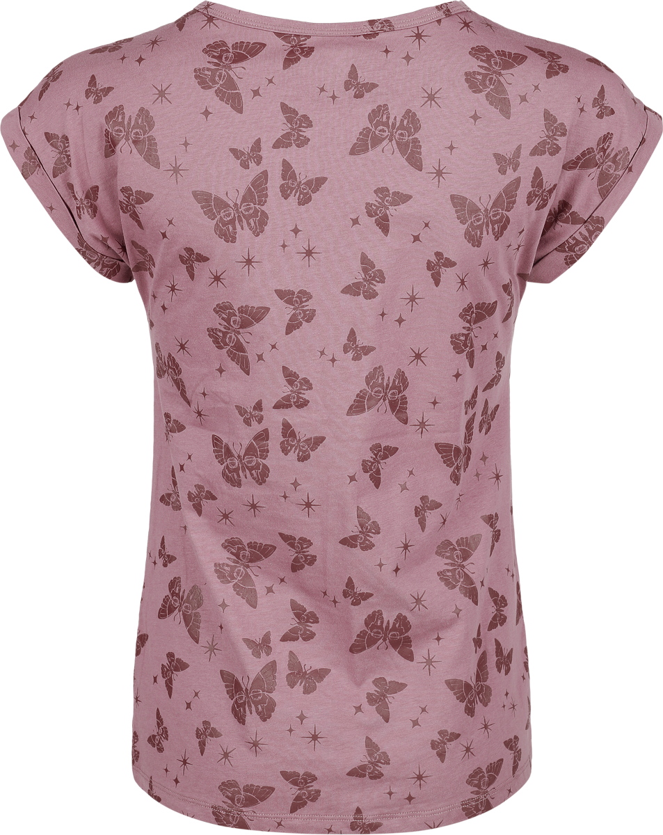 T-Shirt Manches courtes  de Full Volume by EMP - Lovely Butterfly - S à L - pour Femme - lilas - Full Volume by EMP - View 2
