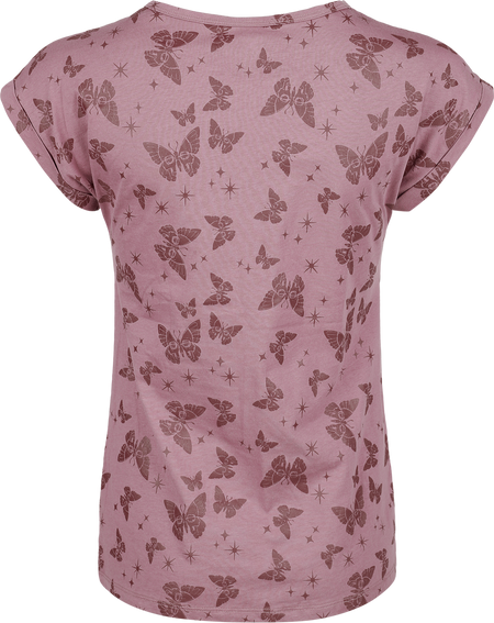 T-Shirt Manches courtes  de Full Volume by EMP - Lovely Butterfly - S à L - pour Femme - lilas - Full Volume by EMP - View 2