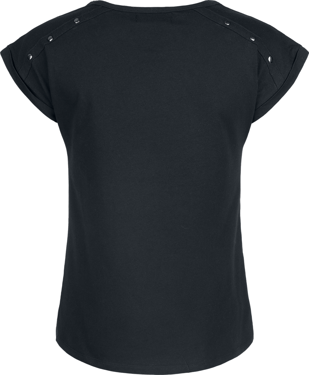 T-Shirt Manches courtes  de RED by EMP - Clous - T-Shirt Fille - S à XXL - pour Femme - noir - RED by EMP - View 2
