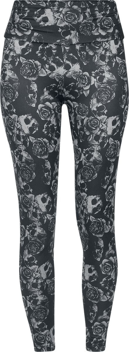 Legging  de Black Premium by EMP - Skull & Roses - S à XXL - pour Femme - noir - Black Premium by EMP