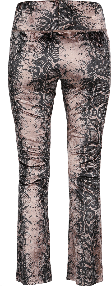 Legging  de Rock Rebel by EMP - Motif Peau de Serpent - Leggings - S à XXL - pour Femme - noir/marron - Rock Rebel by EMP - View 2
