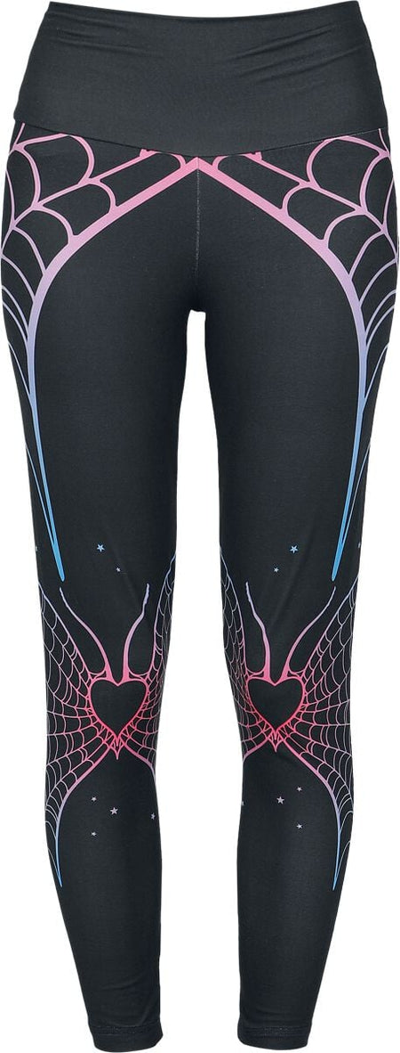 Legging  de Full Volume by EMP - Cœur & Toile d'Araignée - S à XXL - pour Femme - noir - Full Volume by EMP