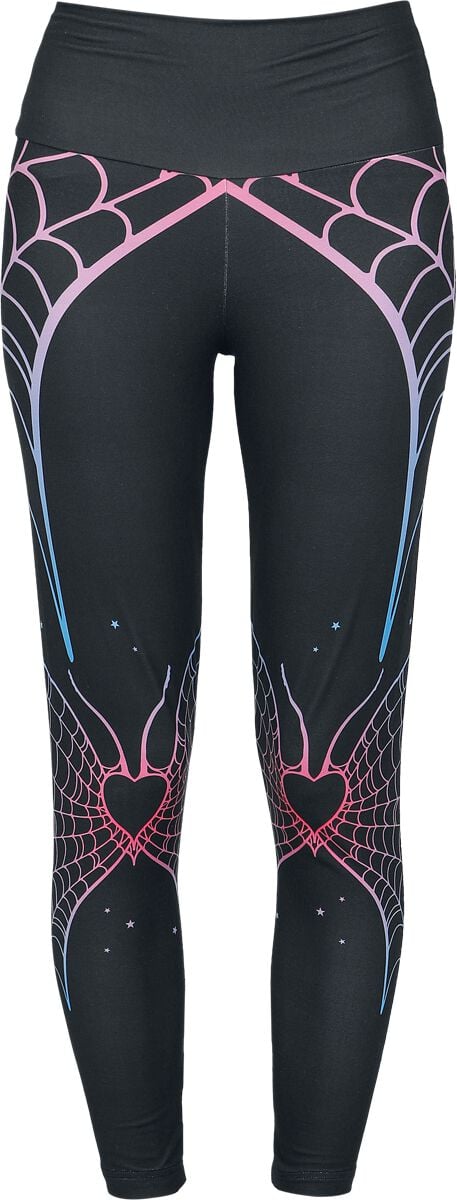Legging  de Full Volume by EMP - Cœur & Toile d'Araignée - S à XXL - pour Femme - noir - Full Volume by EMP