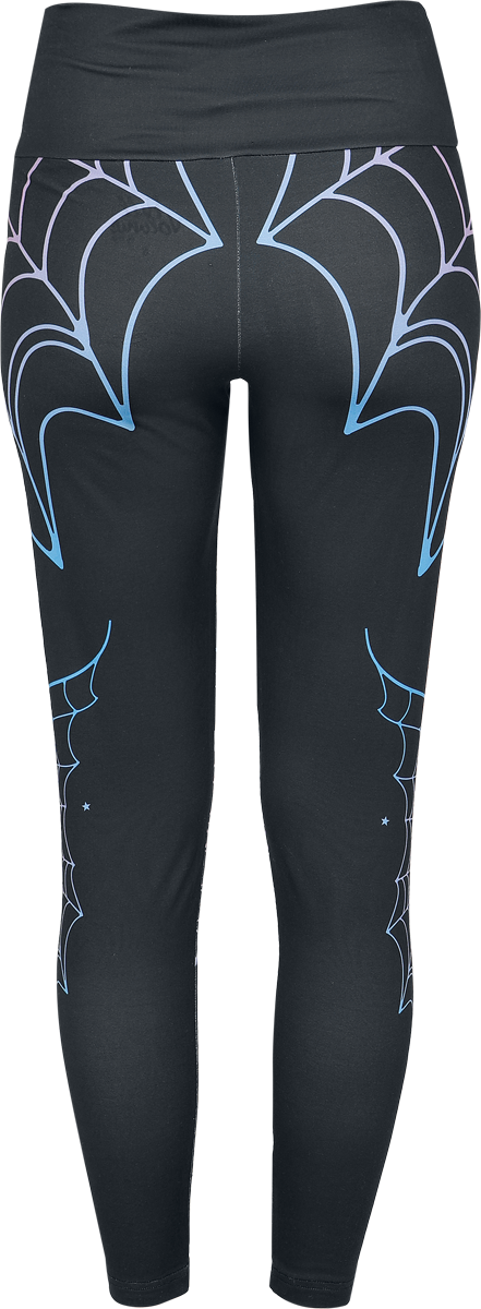 Legging  de Full Volume by EMP - Cœur & Toile d'Araignée - S à XXL - pour Femme - noir - Full Volume by EMP - View 2