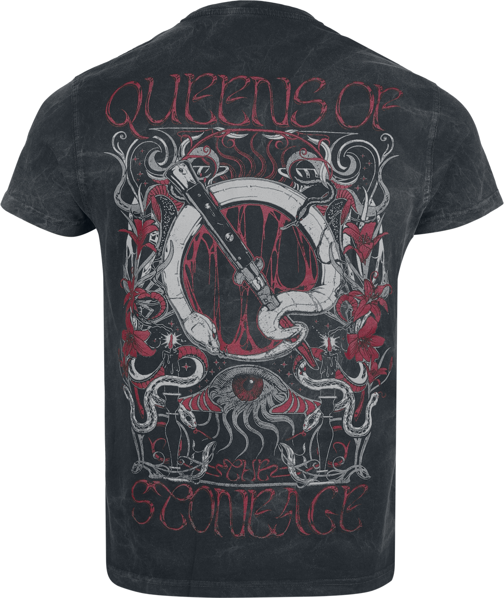 T-Shirt Manches courtes  de Queens Of The Stone Age - Sacrilege - M à 4XL - pour Homme - anthracite - Queens Of The Stone Age - View 2
