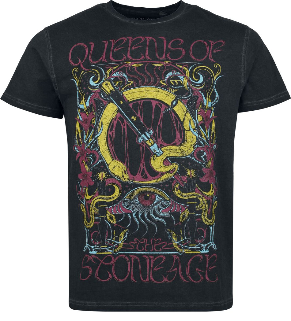 T-Shirt Manches courtes  de Queens Of The Stone Age - Neon Sacrilege - S à 4XL - pour Homme - anthracite - Queens Of The Stone Age