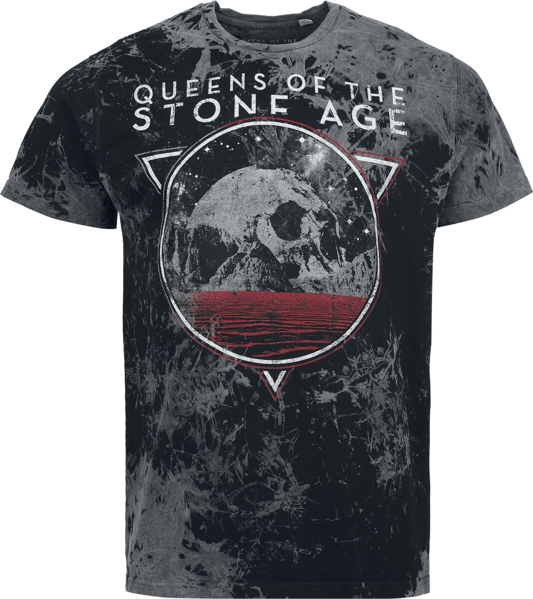 T-Shirt Manches courtes  de Queens Of The Stone Age - Skull - S à XXL - pour Homme - gris - Queens Of The Stone Age