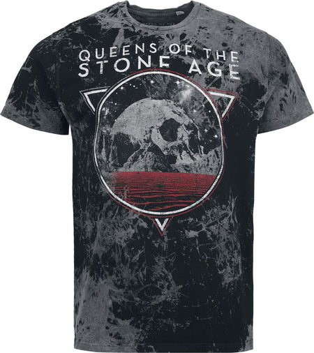 T-Shirt Manches courtes  de Queens Of The Stone Age - Skull - S à XXL - pour Homme - gris - Queens Of The Stone Age