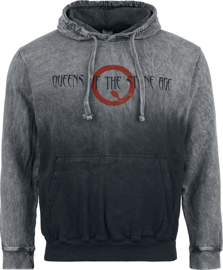 Sweat-shirt à capuche  de Queens Of The Stone Age - Logo - S à XXL - pour Homme - gris - Queens Of The Stone Age