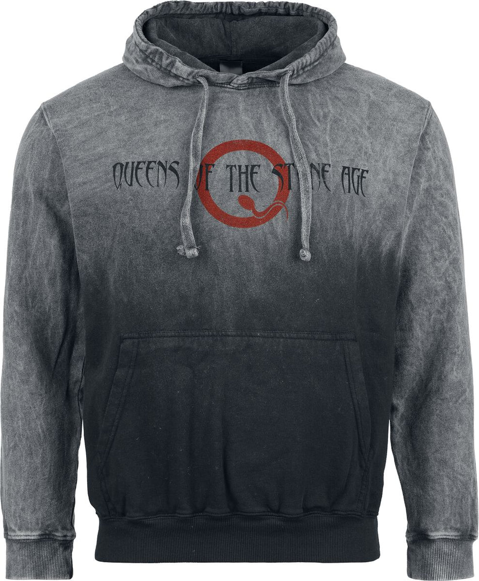 Sweat-shirt à capuche  de Queens Of The Stone Age - Logo - S à XXL - pour Homme - gris - Queens Of The Stone Age