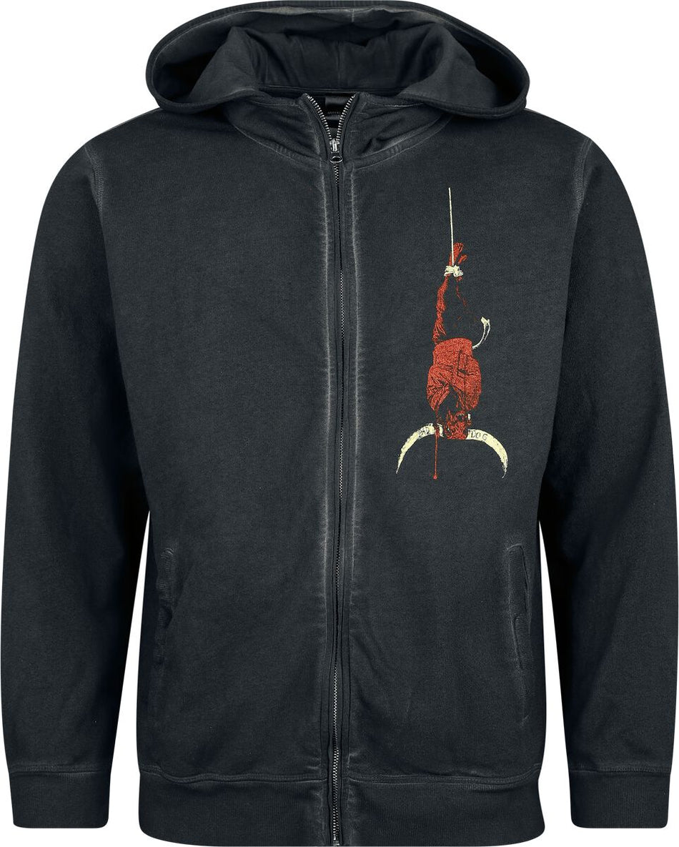 Sweat-shirt zippé à capuche  de Queens Of The Stone Age - Bad Dog - S à XXL - pour Homme - anthracite - Queens Of The Stone Age