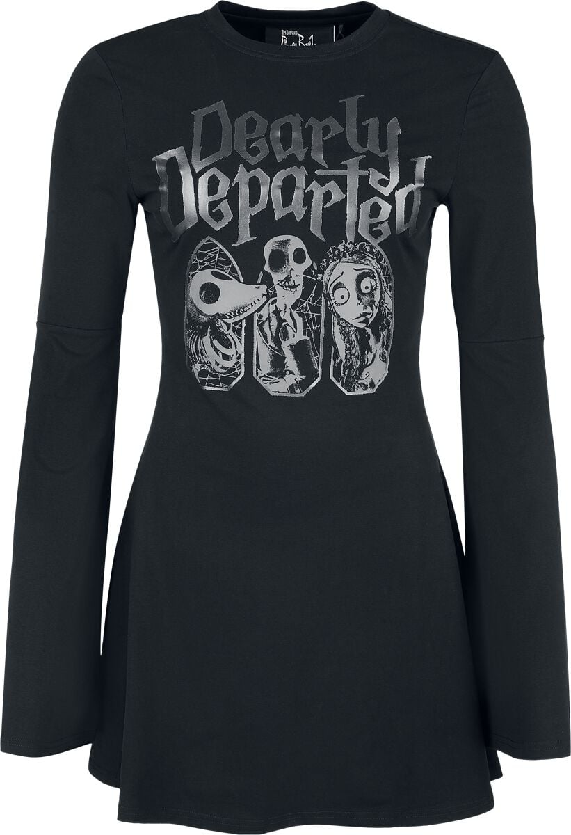 Robe courte Gothic de Killstar - Les Noces funèbres II – Robe patineuse Dearly Departed - XS à 4XL - pour Femme - noir - Killstar