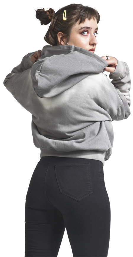 Sweat-shirt à capuche  de RED by EMP - Sweat à Capuche - Thermo-Réactif - S à XXL - pour Femme - gris - RED by EMP - View 2