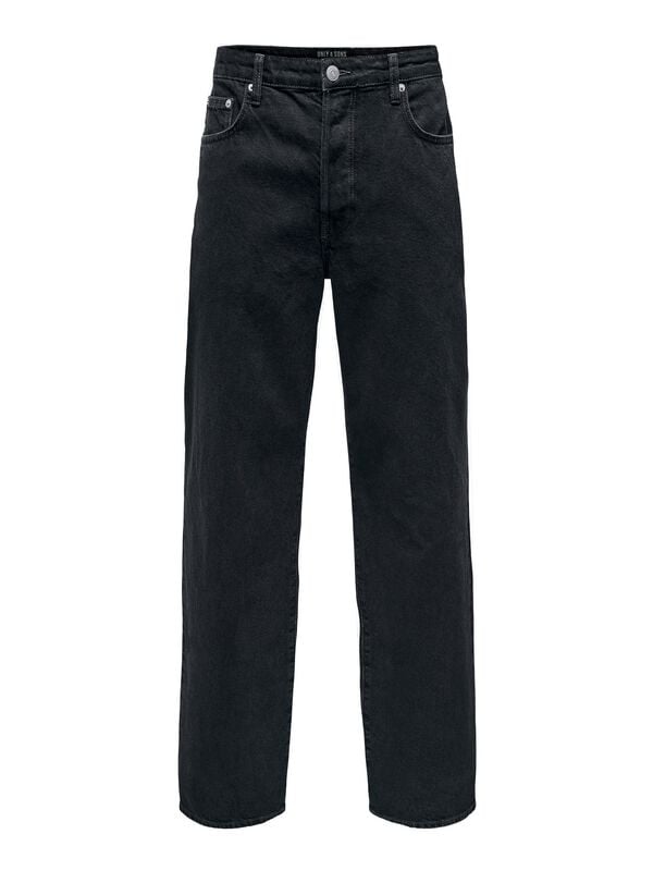 Jean  de ONLY and SONS - ONSFADE LOOSE WB 6778 TAI DNM NOOS - W29L32 à W36L34 - pour Homme - noir - ONLY and SONS