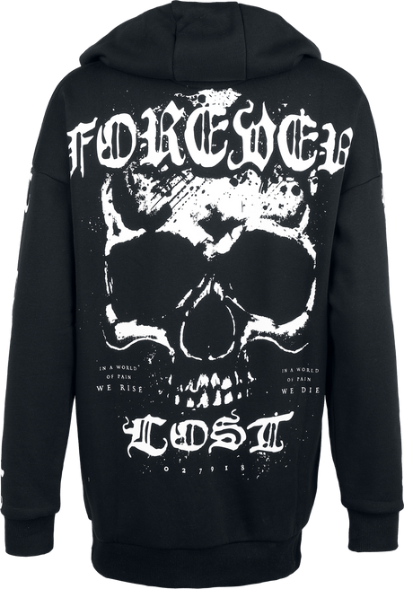 Sweat-shirt à capuche  de Black Blood by Gothicana - Forever Lost - S à XXL - pour Femme - noir - Black Blood by Gothicana - View 2