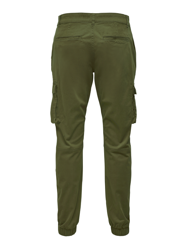 Pantalon Cargo  de ONLY and SONS - ONSCAM STAGE CARGO CUFF LIFE 6687 NOOS - W29L32 à W36L34 - pour Homme - olive - ONLY and SONS - View 2
