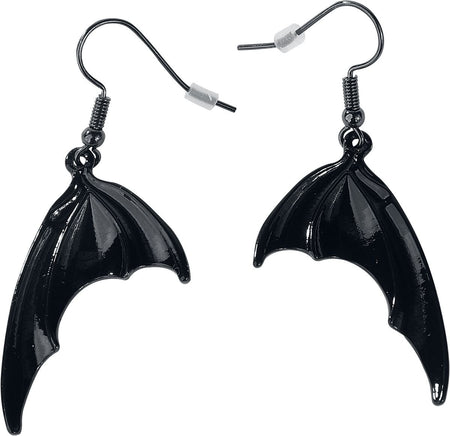 Boucles d'oreilles Gothic de Gothicana by EMP - Bat Wings - pour Femme - noir - Gothicana by EMP