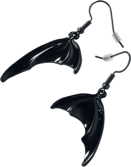 Boucles d'oreilles Gothic de Gothicana by EMP - Bat Wings - pour Femme - noir - Gothicana by EMP - View 2