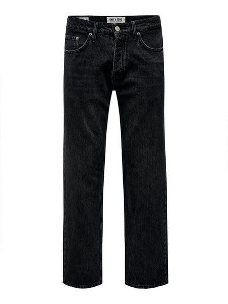 Jean  de ONLY and SONS - ONSEDGE STRAIGHT BLACK 6985 TAI DNM NOOS - W29L32 à W34L34 - pour Homme - noir - ONLY and SONS