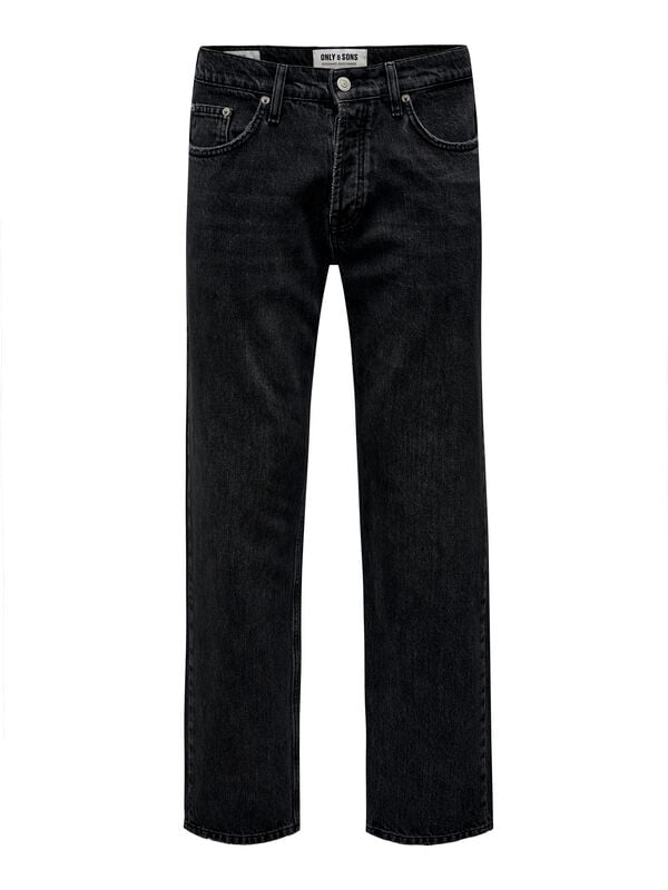 Jean  de ONLY and SONS - ONSEDGE STRAIGHT BLACK 6985 TAI DNM NOOS - W29L32 à W34L34 - pour Homme - noir - ONLY and SONS