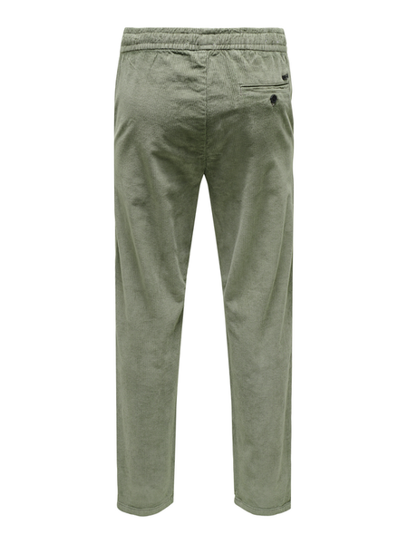 Pantalon en toile  de ONLY and SONS - ONSLINUS TAP CORDUROY 0185 NOOS - Pantalon - S à XXL - pour Homme - vert - ONLY and SONS - View 2