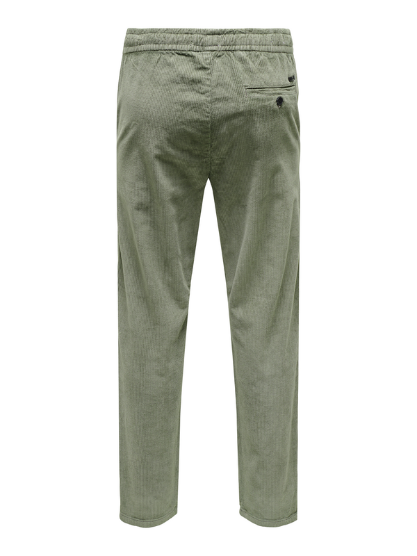 Pantalon en toile  de ONLY and SONS - ONSLINUS TAP CORDUROY 0185 NOOS - Pantalon - S à XXL - pour Homme - vert - ONLY and SONS - View 2