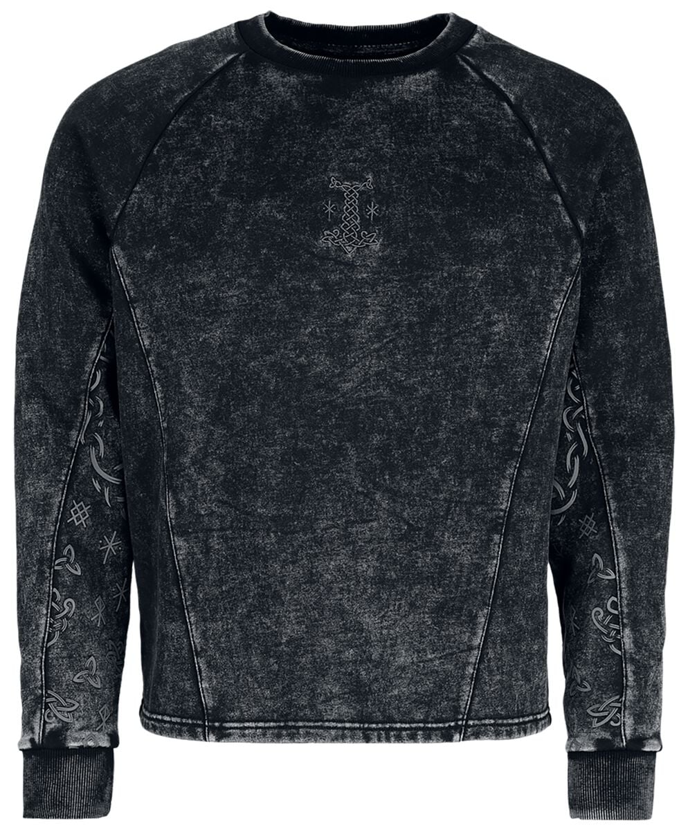 Sweat-shirt  de Black Premium by EMP - Celtic fine lines - S à M - pour Homme - noir - Black Premium by EMP