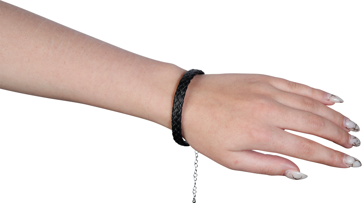 Bracelet imitation cuir  de Black Premium by EMP - Braided Basic - pour Unisexe - noir - Black Premium by EMP - View 2