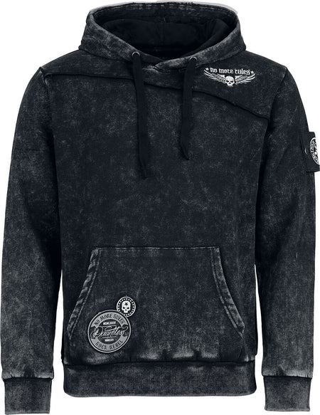 Sweat-shirt à capuche  de Rock Rebel by EMP - Skulls & Details - M à XXL - pour Homme - gris - Rock Rebel by EMP