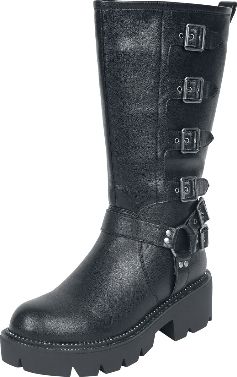 Bottes  de Rock Rebel by EMP - Bottes avec Boucles - EU37 à EU41 - pour Femme - noir - Rock Rebel by EMP