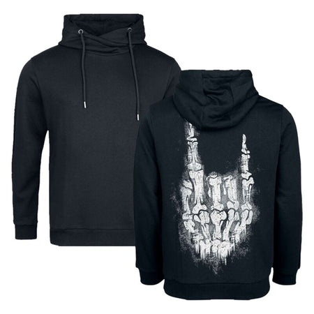 Sweat-shirt à capuche Gothic de Gothicana by EMP - Skeleton Rockhand - M à XXL - pour Homme - noir - Gothicana by EMP