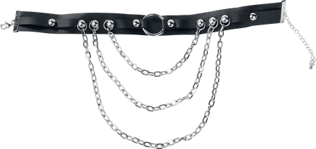Serre-cou Gothic de Gothicana by EMP - Circle Chain Choker - pour Femme - noir - Gothicana by EMP - View 2