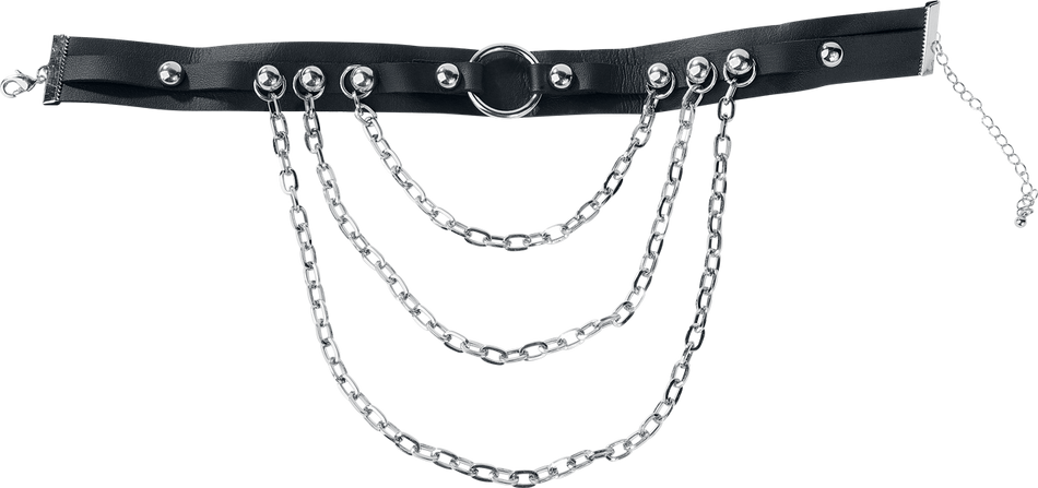 Serre-cou Gothic de Gothicana by EMP - Circle Chain Choker - pour Femme - noir - Gothicana by EMP - View 2