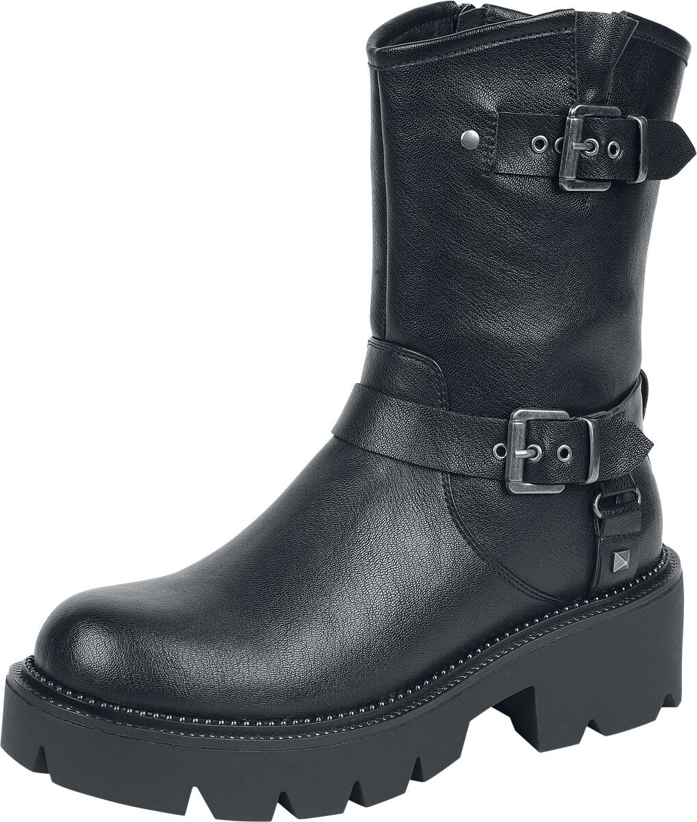 Bottes  de Rock Rebel by EMP - Bottes avec Boucles - EU37 à EU41 - pour Femme - noir - Rock Rebel by EMP