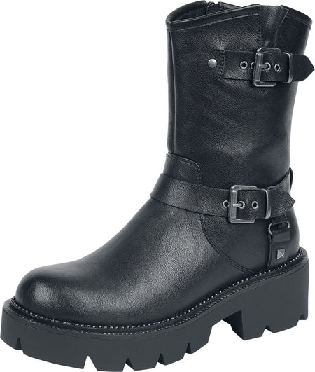 Bottes  de Rock Rebel by EMP - Bottes avec Boucles - EU37 à EU41 - pour Femme - noir - Rock Rebel by EMP