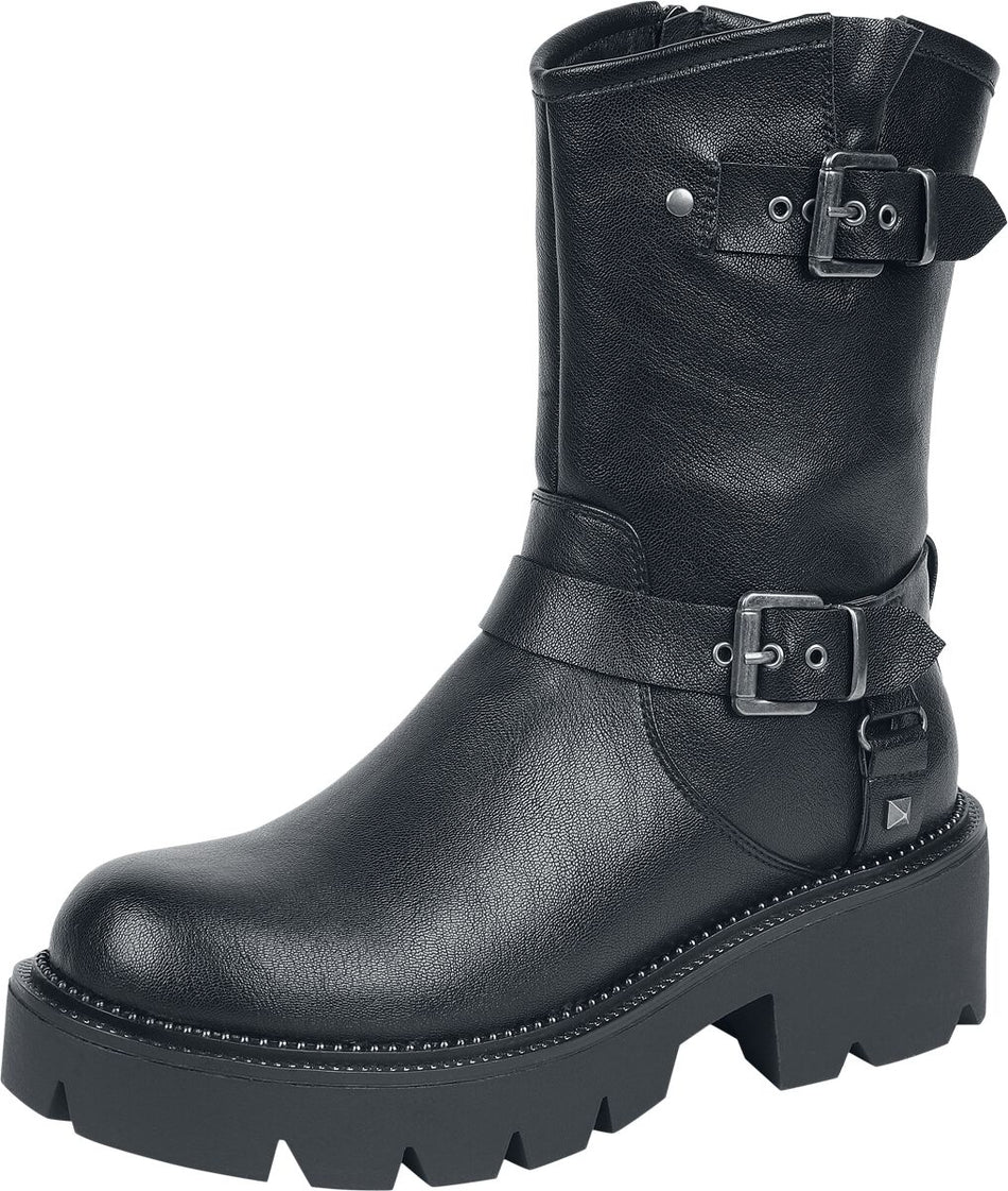 Bottes  de Rock Rebel by EMP - Bottes avec Boucles - EU37 à EU41 - pour Femme - noir - Rock Rebel by EMP