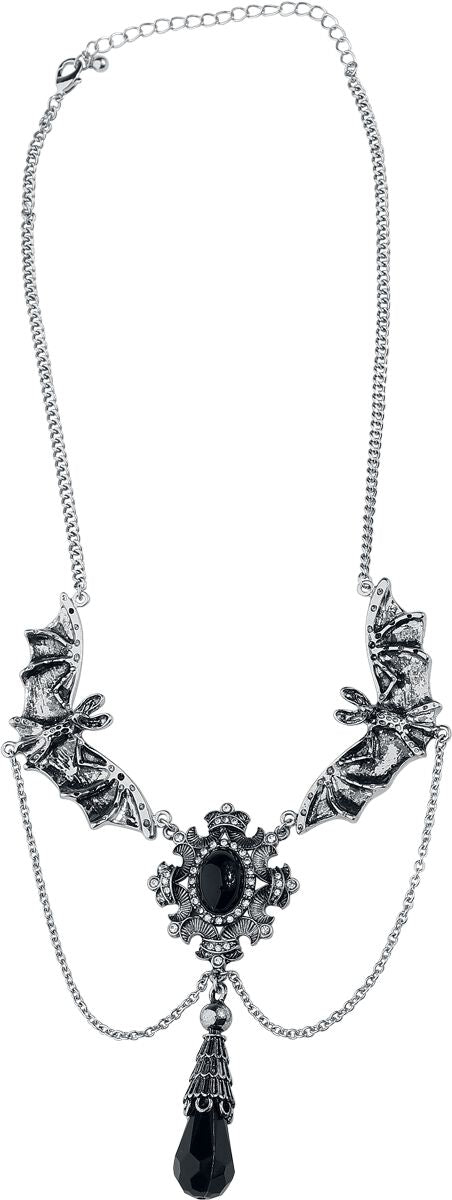 Collier Gothic de Gothicana by EMP - Dark Bats - pour Femme - couleur argent - Gothicana by EMP