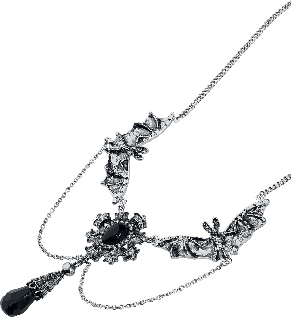 Collier Gothic de Gothicana by EMP - Dark Bats - pour Femme - couleur argent - Gothicana by EMP - View 2