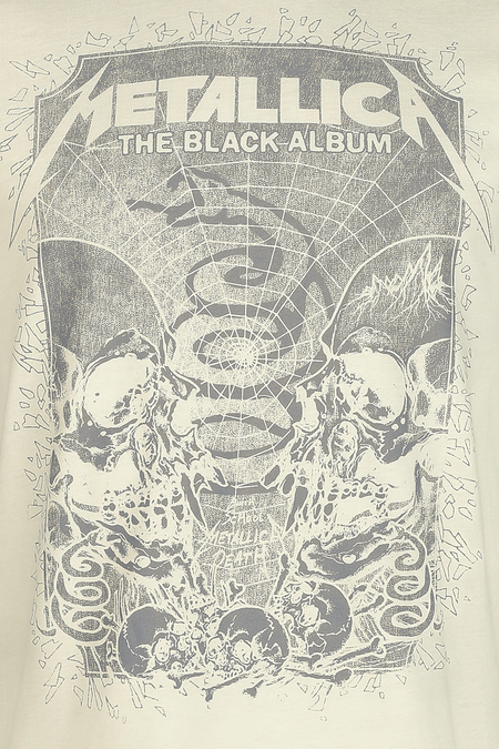 T-Shirt Manches courtes  de Metallica - Amplified Collection - Inverted Black Album - S à 3XL - pour Homme - blanc cassé - metallica - View 2