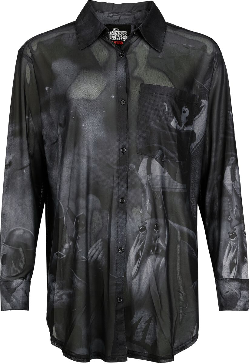 Chemise manches longues Gothic de Killstar - Killstar - Adventure Time - Haut - XS à 4XL - pour Femme - noir/gris - Killstar
