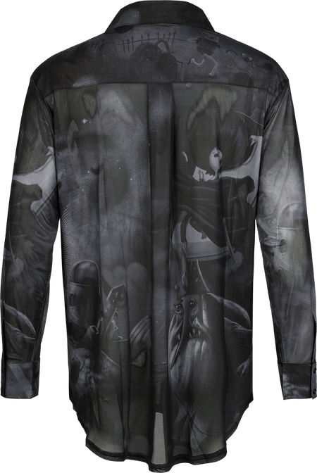 Chemise manches longues Gothic de Killstar - Killstar - Adventure Time - Haut - XS à 4XL - pour Femme - noir/gris - Killstar - View 2